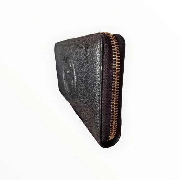 Gucci Soho Black Leather Zip Around Wallet | Box & Dust Bag - Picture 5 of 6